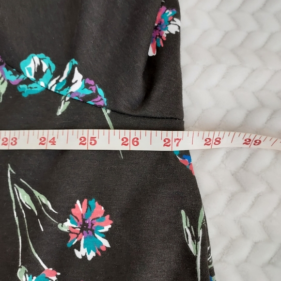 Woman Within Floral Sz 2X Scoop Neck 3/4 Sleeve Cotton Blend NWOT Tunic Blouse - Picture 10 of 11